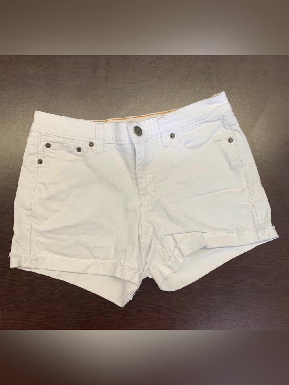 J.Crew white denim stretch shorts size 25 - a necessary piece!
